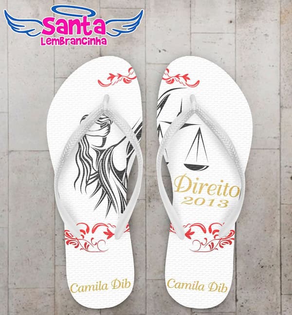 Chinelo Formatura Advocacia Personalizado - COD 1798