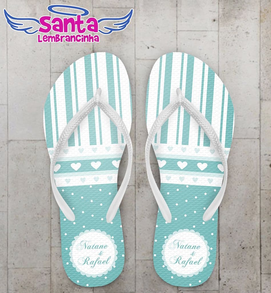 Chinelo Casamento Personalizado, Tiffany - COD 1906