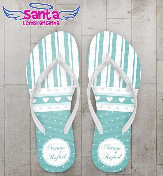 Chinelo Casamento Personalizado, Tiffany - COD 1906
