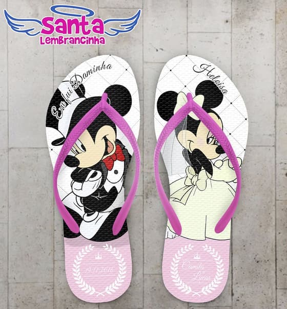 Chinelo Casamento Personalizado, Daminha - COD 2182