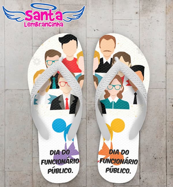 Chinelo Dia do Funcionário Público Personalizado, Prefeitura - COD 2933