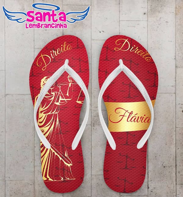 Chinelo Personalizado Formatura Direito - COD 1780