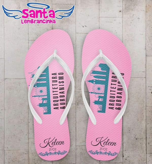 Chinelo Formatura Arquitetura Personalizado - COD 2672