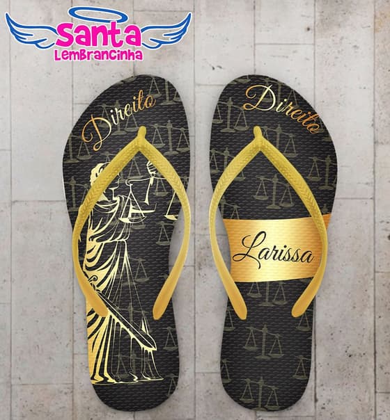 Chinelo Personalizado Formatura Direito Personalizado - COD 1971