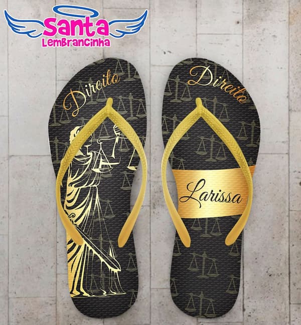 Chinelo Personalizado Formatura Direito Personalizado - COD 1971