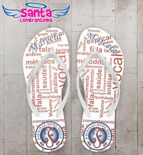 Chinelo Formatura Fonoaudiologia Personalizado - COD 1752