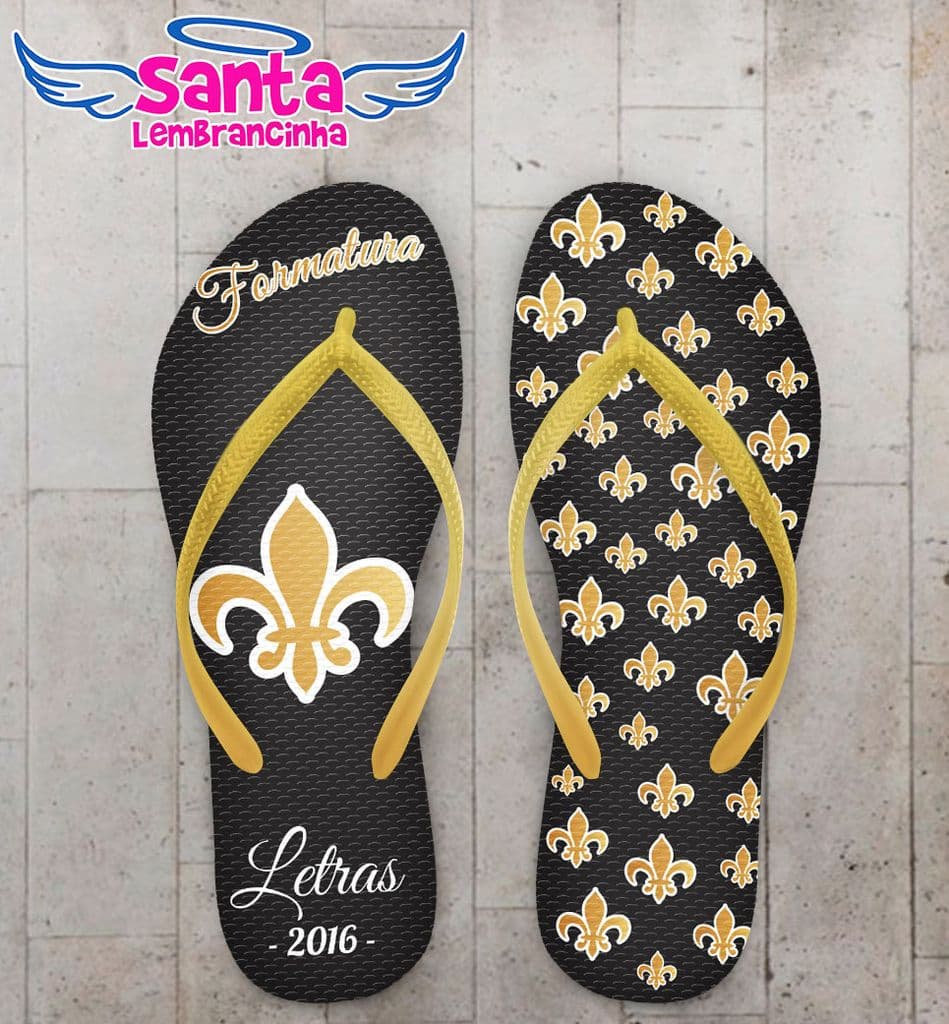 Chinelo Personalizado Formatura Letras - COD 1891