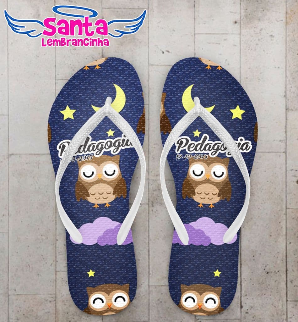 Chinelo Formatura Pedagogia Personalizado - COD 1496