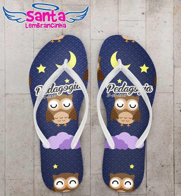 Chinelo Formatura Pedagogia Personalizado - COD 1496