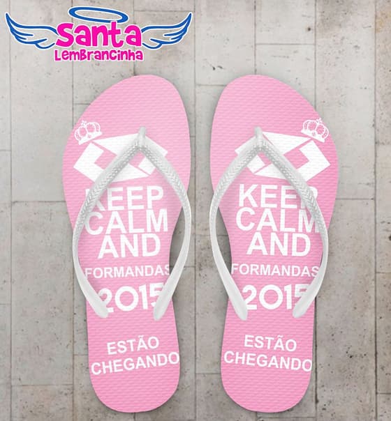 Chinelo Formatura Administração Keep Calm - COD 1009