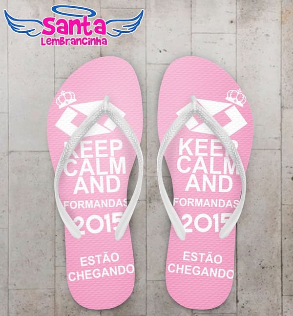 Chinelo Formatura Administração Keep Calm - COD 1009