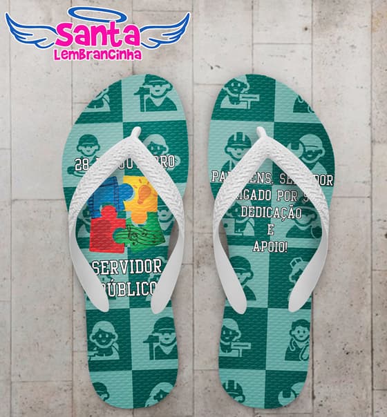 Chinelo Dia do Servidor Público Personalizado - COD 2932