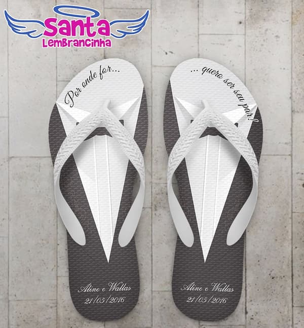 Chinelo Casamento Personalizado, Noivo - COD 1054