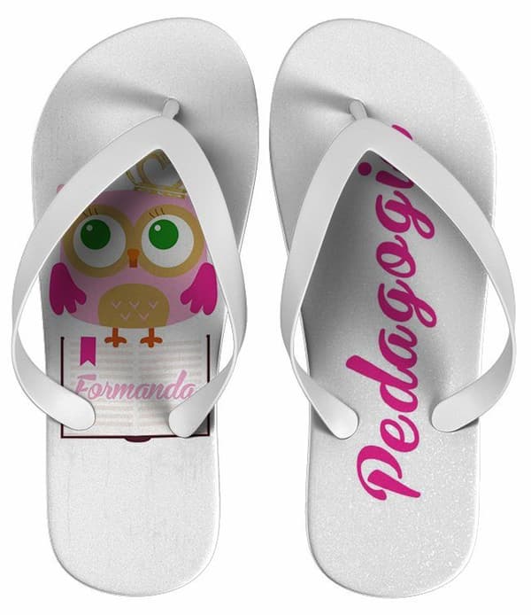 Chinelo Formatura Pedagogia Personalizado - COD 1100