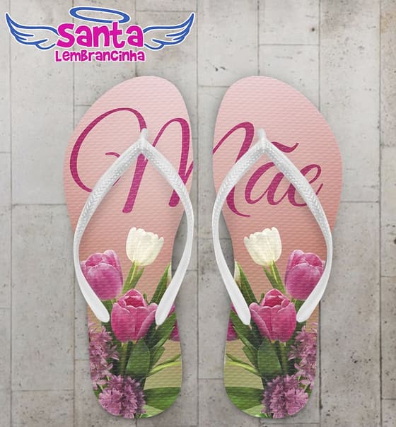 Chinelo dia das Mães personalizado, COD 2034