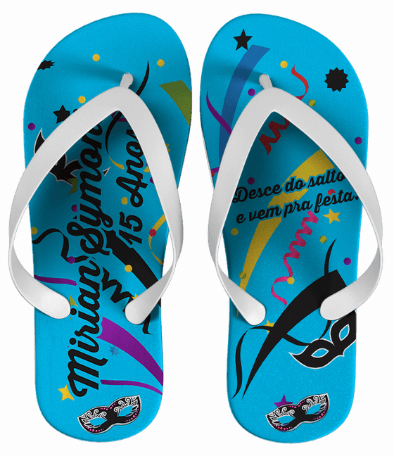 Chinelo Debutante Baile De Máscaras Personalizado - COD 1750