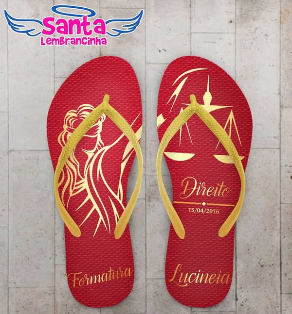 Chinelo Personalizado Formatura Direito - COD 1891