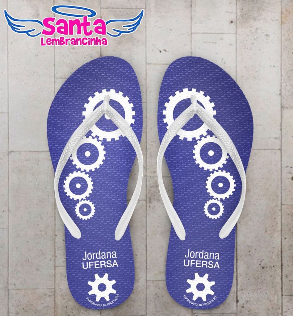 Chinelo Personalizado Engenharia de Produção - COD 2025