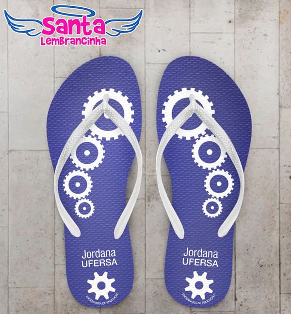 Chinelo Personalizado Engenharia de Produção - COD 2025