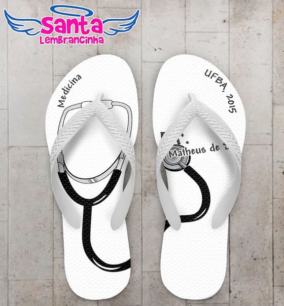 Chinelo Formatura Medicina Personalizado - COD 1487