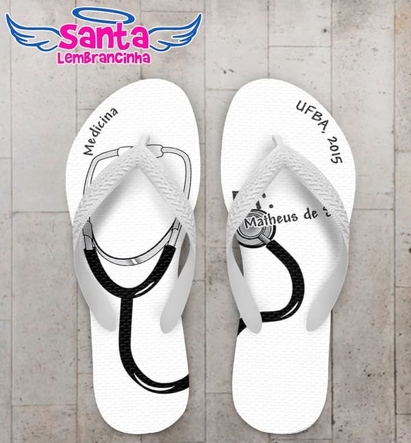 Chinelo Formatura Medicina Personalizado - COD 1487