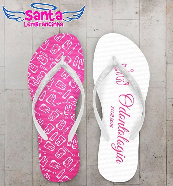 Chinelo Formatura Odontologia Dentista Personalizado - COD 2732