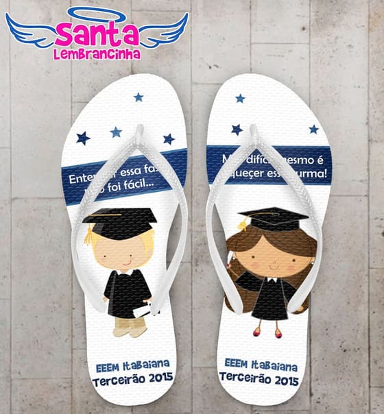 Chinelo Terceirão Formatura Personalizado - COD 1498