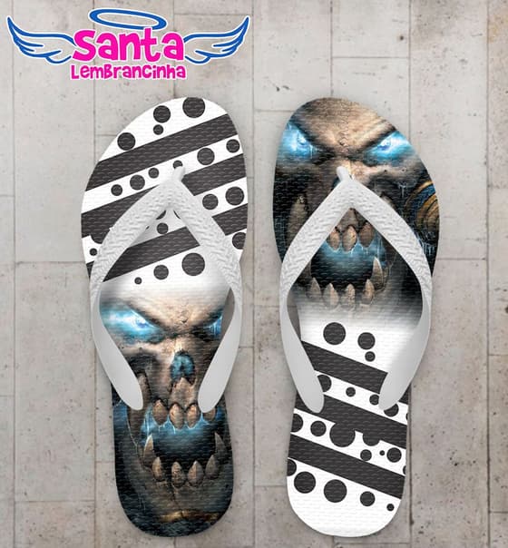 Chinelo Caveira Personalizado - COD 2754
