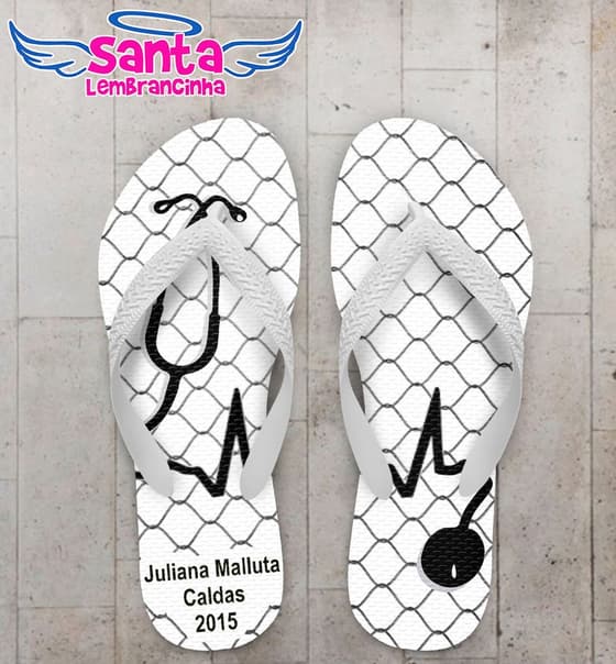 Chinelo Formatura Medicina Personalizado, Médico - COD 1774