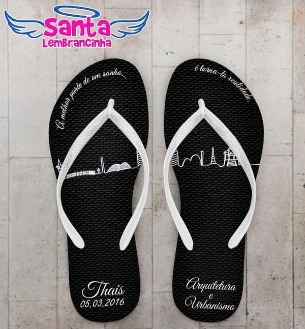 Chinelo Personalizado Formatura Arquitetura - COD 2671