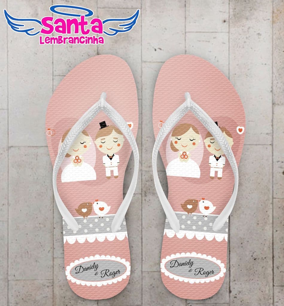 Chinelo Casamento Personalizado - COD 1725