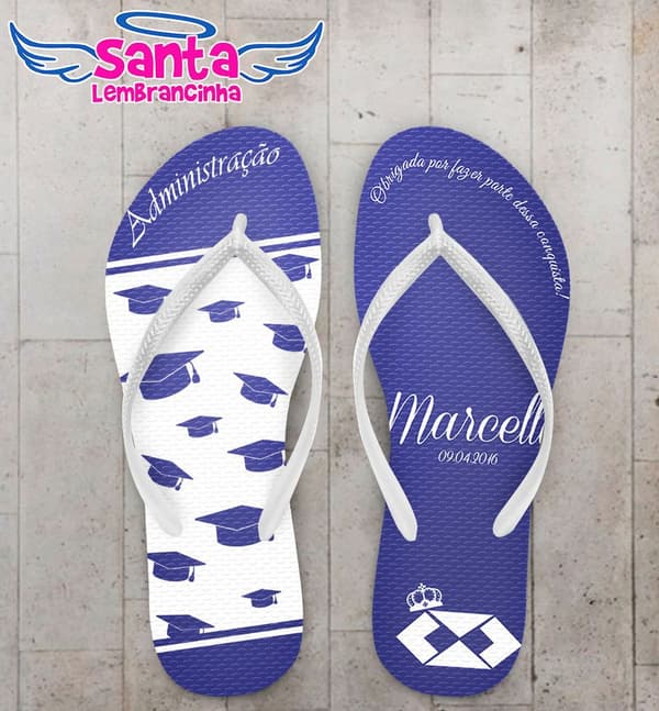 Chinelo Formatura Administração Personalizado - COD 2157