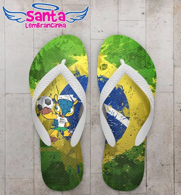 Chinelo Fuleco, Time Brasil Personalizado - COD 2740