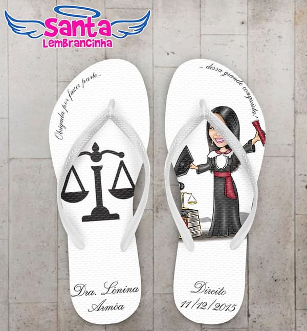 Chinelo Advogada, Formatura Direito Personalizado - COD 2028