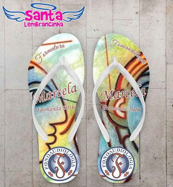 Chinelo Personalizado Formatura Fonoaudiologia - COD 1755