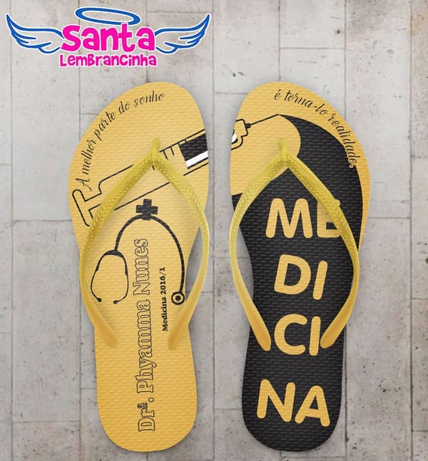 Chinelo Formatura Medicina Personalizado - COD 1922