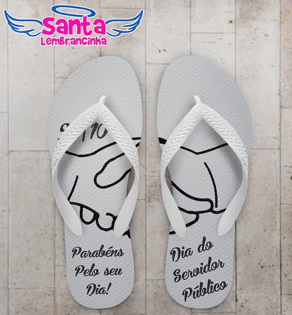Chinelo Dia do Funcionário Público Personalizado, Médico - COD 2937