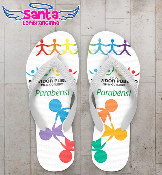 Chinelo Dia do Funcionário Público Personalizado, Enfermeiro - COD 2940