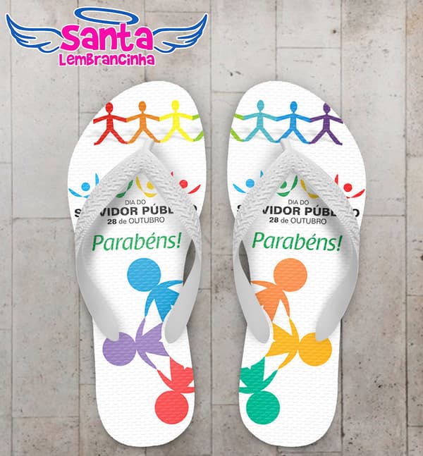 Chinelo Dia do Funcionário Público Personalizado, Enfermeiro - COD 2940