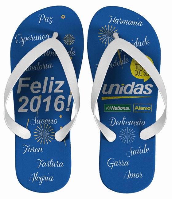 Chinelo Empresas Ano Novo Personalizado - COD 1606