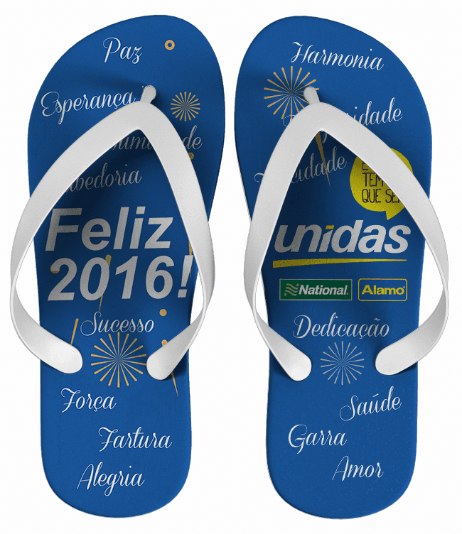 Chinelo Empresas Ano Novo Personalizado - COD 1606