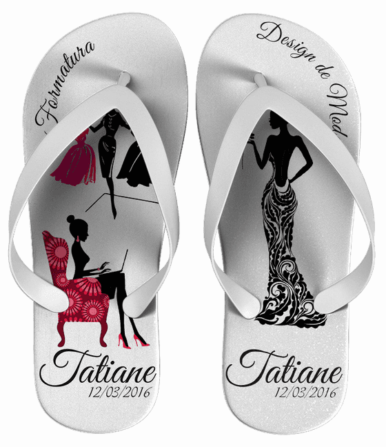 Chinelo Formatura Moda Personalizado - COD 1627