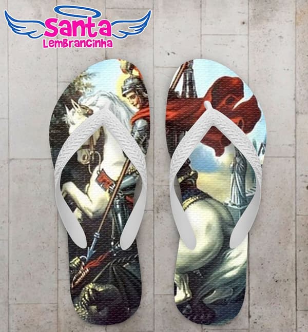 Chinelo São Jorge Personalizado - COD 2784