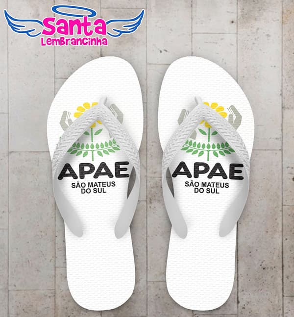 Chinelo Corporativo APAE Personalizado COD 3152