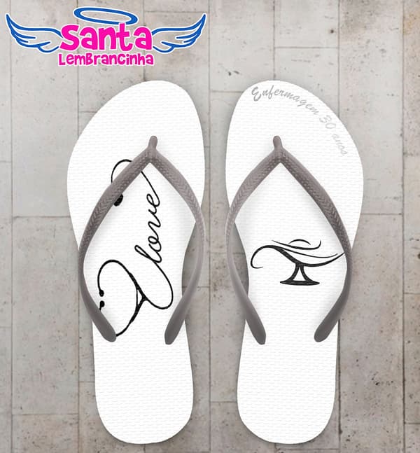 Chinelo Formatura Enfermagem Símbolo Personalizado COD 3060