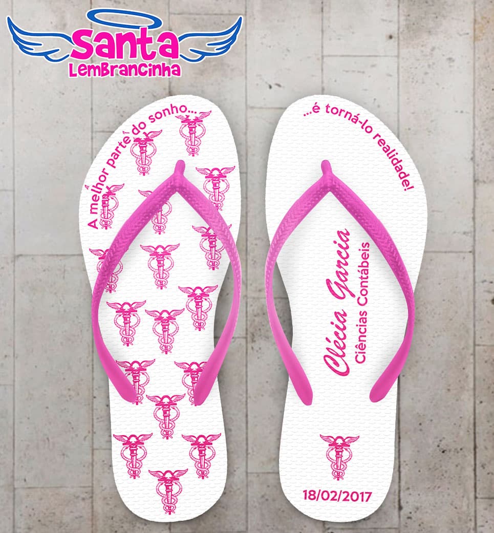 Chinelo Formatura Contabilidade Personalizado COD 3149