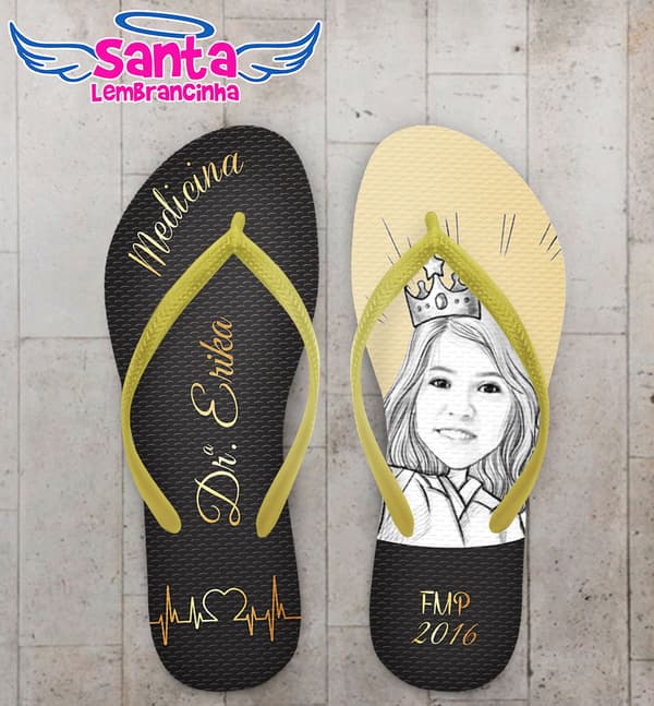 Chinelo Formatura Medicina Personalizado COD 3065