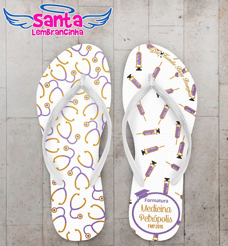 Chinelo Formatura Medicina Esteto - Personalizado COD 3081