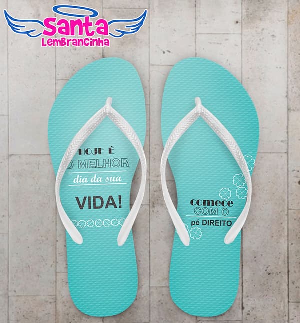 Chinelo Reveillon Floral Personalizado COD 3240