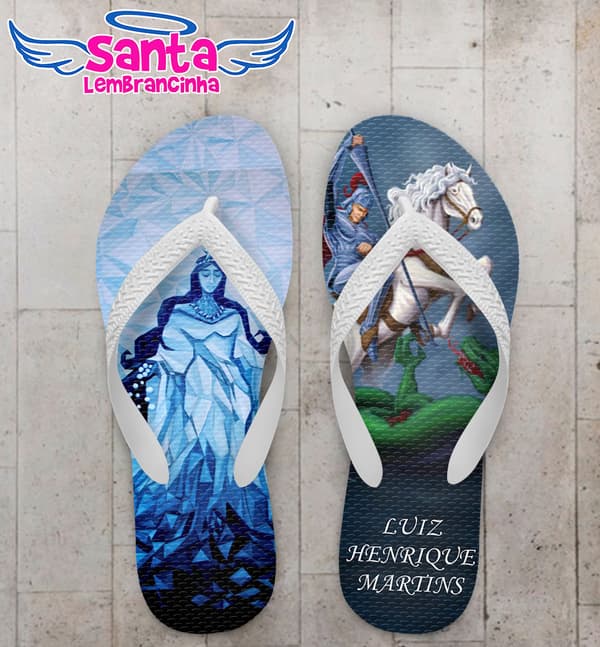 Chinelo Religioso Candomblé Personalizado COD 3162